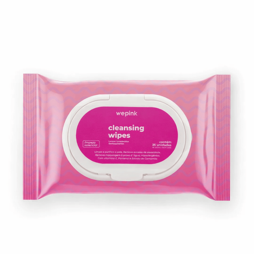 Cleansing Wipes Lenço Umedecido Demaquilante 25 un. - Wepink